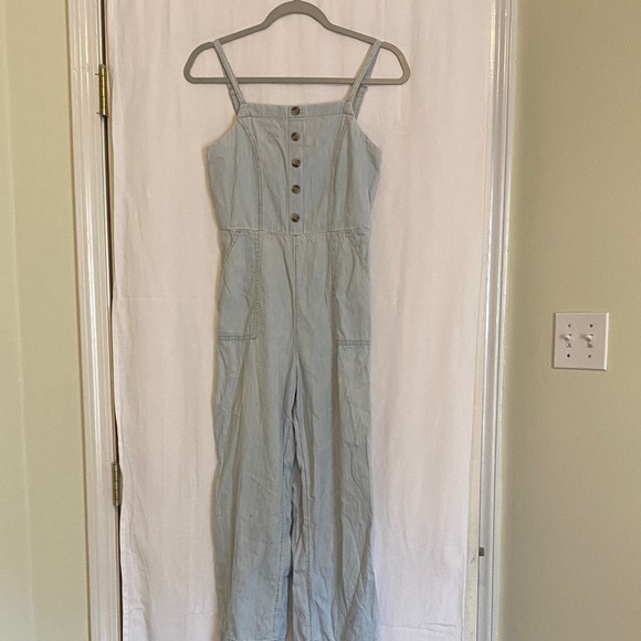 Old Navy Pants - Old Navy Light Blue Denim Jumpsuit